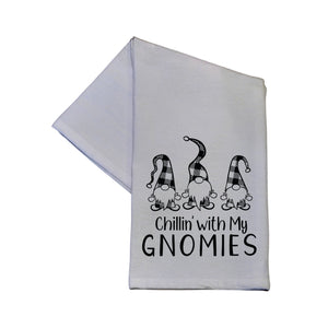 CHRISTMAS TEA TOWEL "GNOMIES"